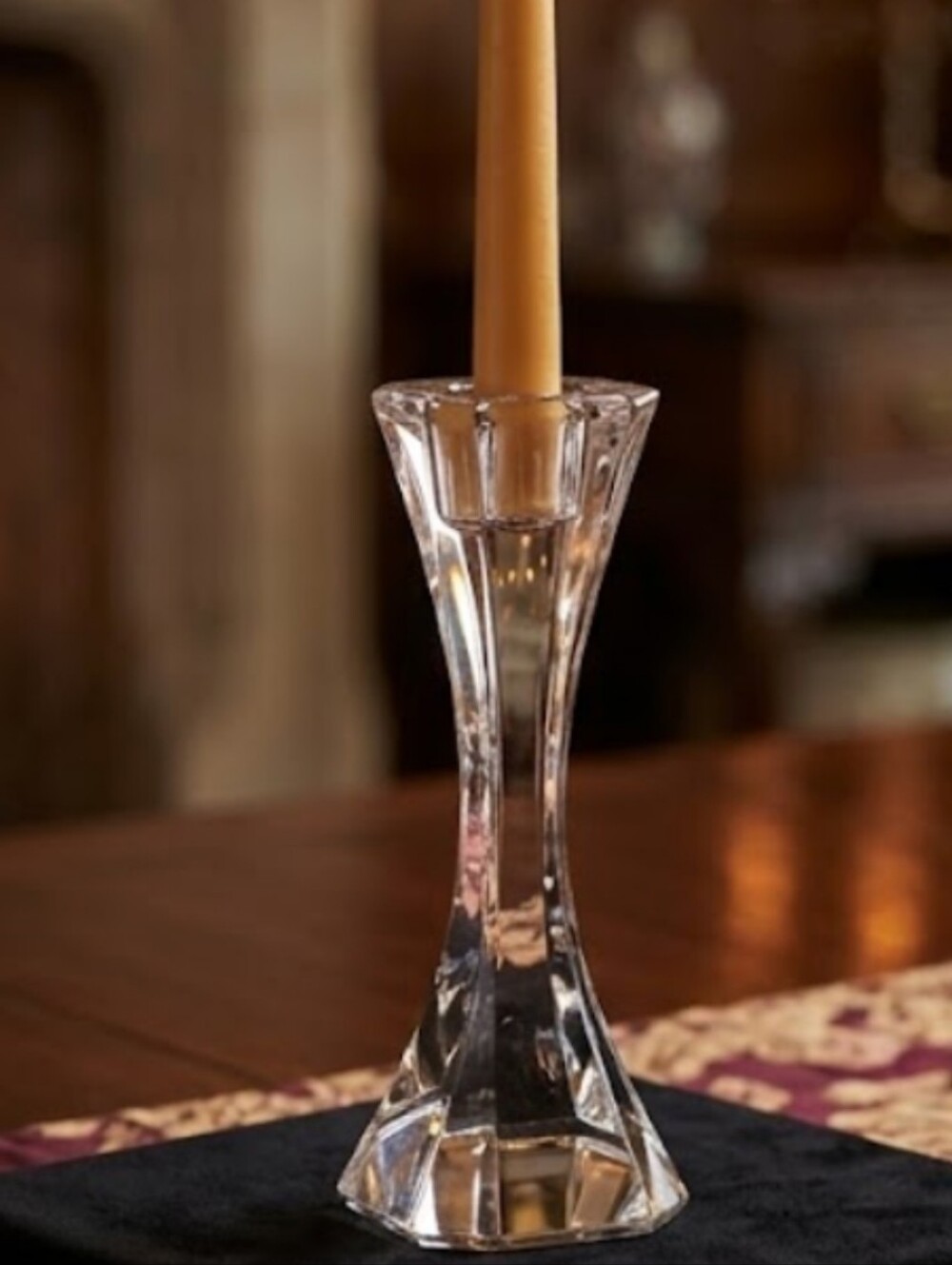 Villeroy & Boch Verdi Crystal Candlestick Holder 6.25"